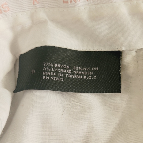 EXPRESS DESIGN STUDIO EDITOR CAPRI STRETCHY PANT SIZE 0 BROWN & CREAM EUC 2PAIRS - Picture 2 of 16